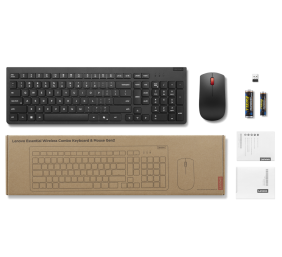 Lenovo Essential Wireless Combo Keyboard & Mouse Gen2 | Keyboard and Mouse Set | Wireless | Mouse included | Lithuanian | Black