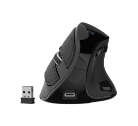 Natec | Vertical Mouse | Euphonie Pro | Wireless | Bluetooth, 2.4GHz | Black