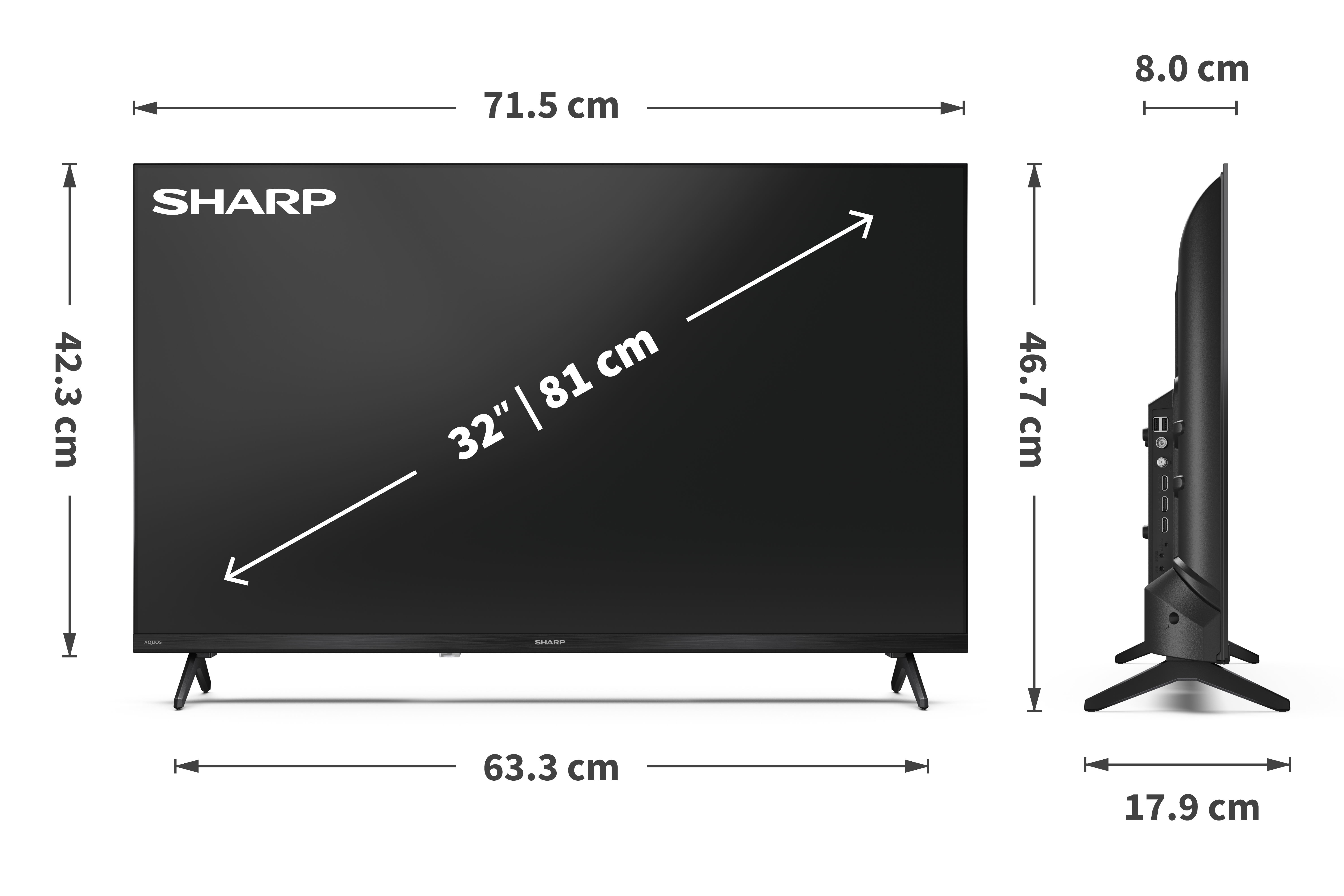 Sharp | 32HF2265E | 32 | Smart TV | Google TV