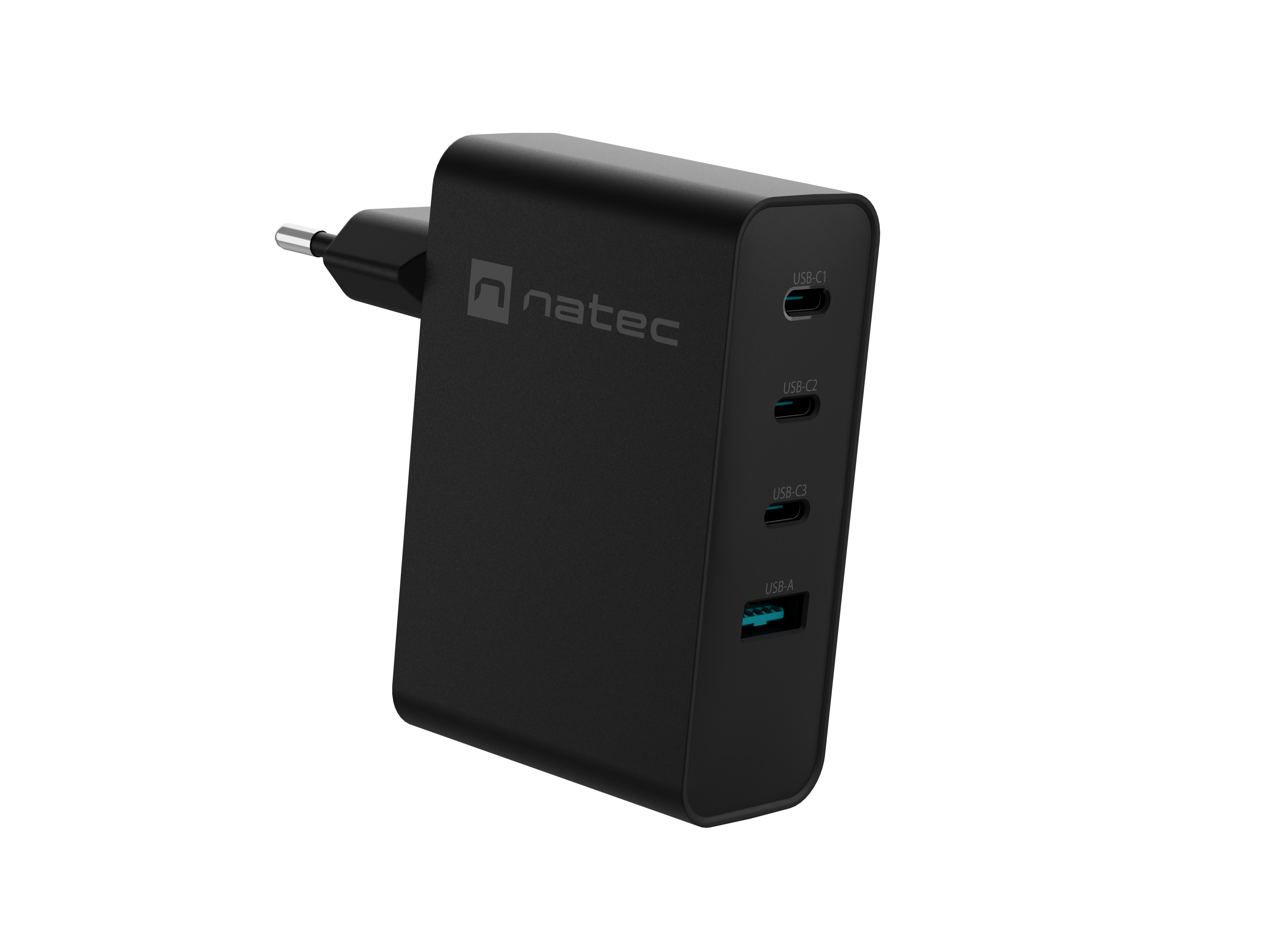 Natec Ribera USB Charger, 1x USB-A + 3x USB-C | NUC-2234