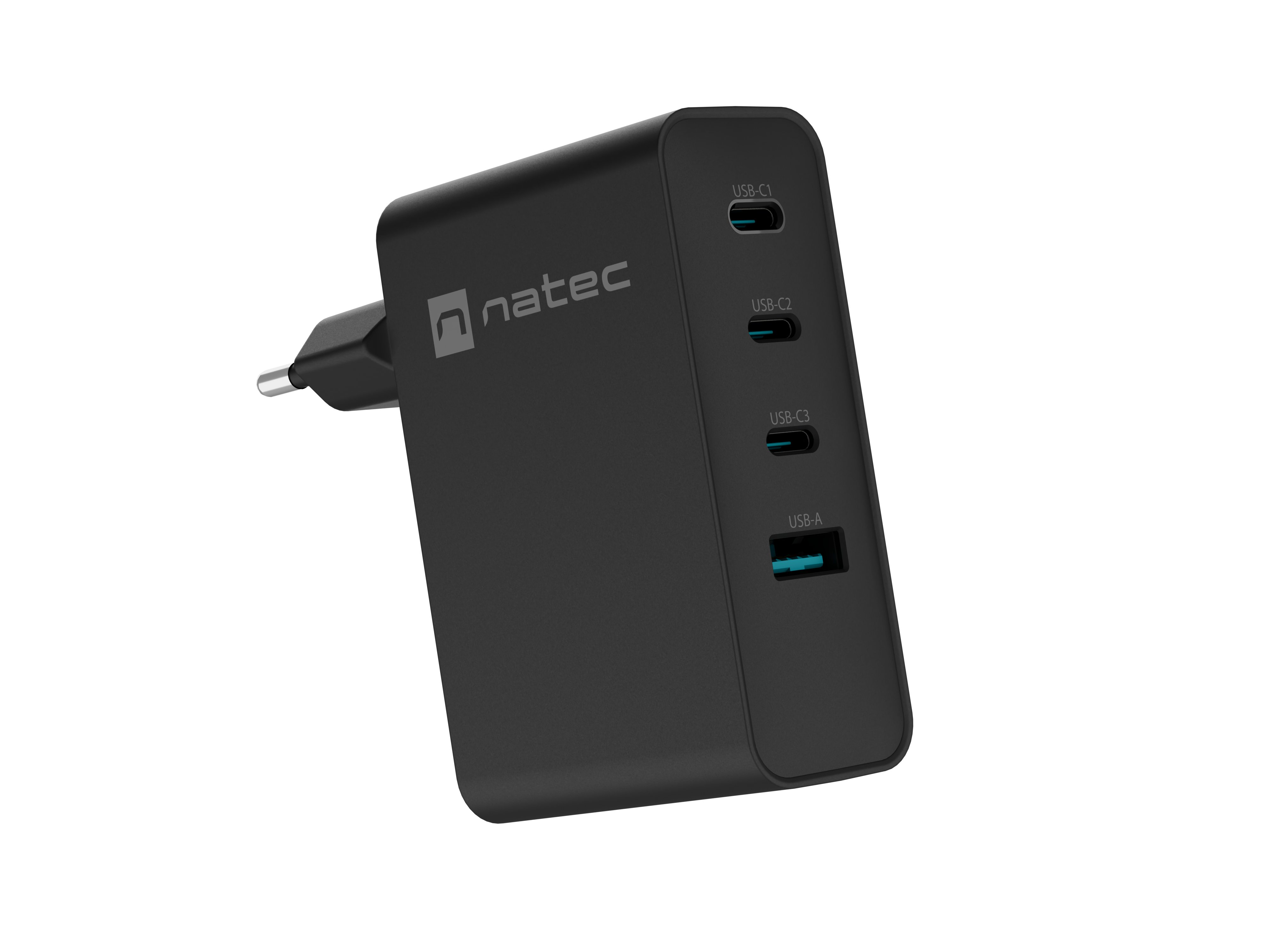 Natec Ribera USB Charger, 1x USB-A + 3x USB-C | NUC-2234