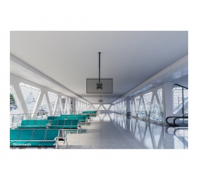 Neomounts CL35-340BL22 Dual Monitor/TV Mount Ceiling | Adjustable Height, Rotate, Tilt, Swivel | 23-42 " | Maximum weight (capacity) 45 kg | Black