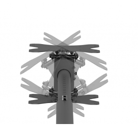 Neomounts CL35-340BL22 Dual Monitor/TV Mount Ceiling | Adjustable Height, Rotate, Tilt, Swivel | 23-42 " | Maximum weight (capacity) 45 kg | Black