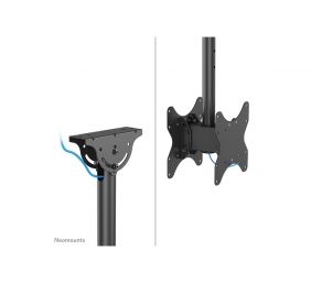 Neomounts CL35-340BL22 Dual Monitor/TV Mount Ceiling | Adjustable Height, Rotate, Tilt, Swivel | 23-42 " | Maximum weight (capacity) 45 kg | Black