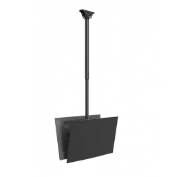 Neomounts CL35-340BL22 Dual Monitor/TV Mount Ceiling | Adjustable Height, Rotate, Tilt, Swivel | 23-42 " | Maximum weight (capacity) 45 kg | Black