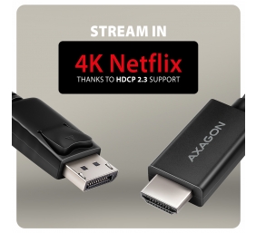AXAGON Active cable RVD-HI20C2 | DisplayPort to HDMI | 1.8 m