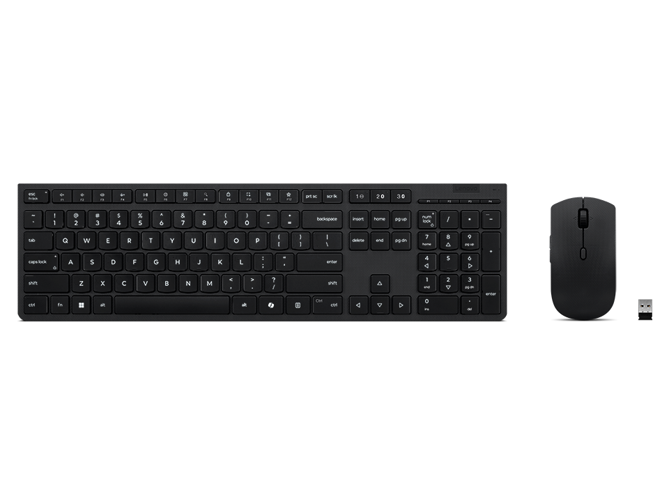 Lenovo Professional Wireless Rechargeable Combo Keyboard and Mouse | Keyboard and Mouse Set | Wireless | Mouse included | Lithuanian | Bluetooth | Grey