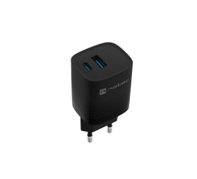 Natec Ribera USB Charger, 1x USB-A, 1x USB-C, 300 W | NUC-2141