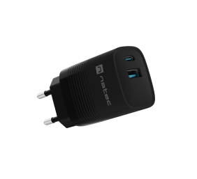 Natec Ribera USB Charger, 1x USB-A, 1x USB-C, 300 W | NUC-2141