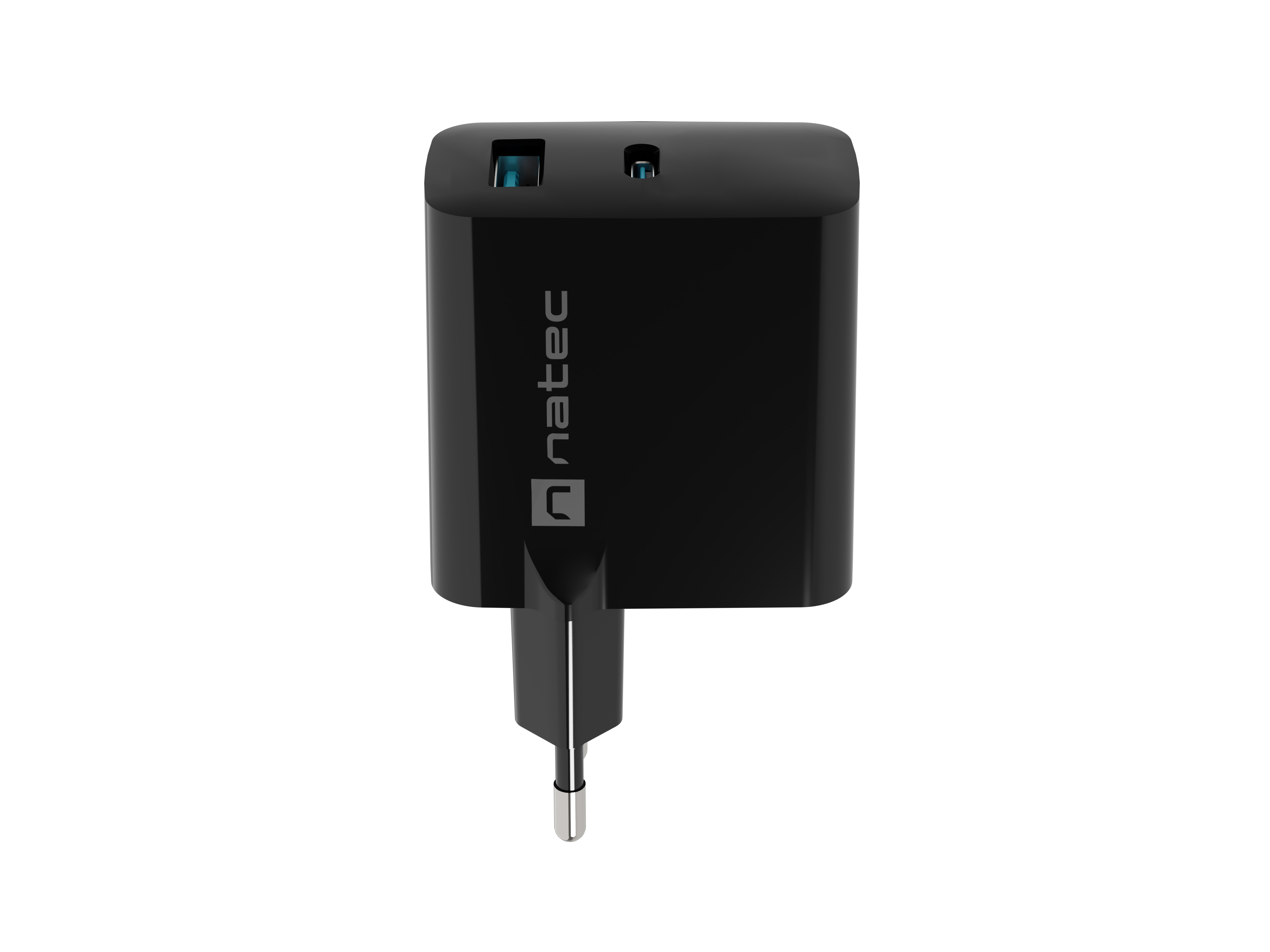 Natec Ribera USB Charger, 1x USB-A, 1x USB-C, 45 W | NUC-2143
