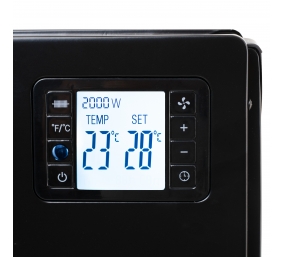 Camry Fan Heater with Remote Control | CR 7739 | Convection Heater | 2000 W | Number of power levels 3 (750W/1250W/2000W) | Black