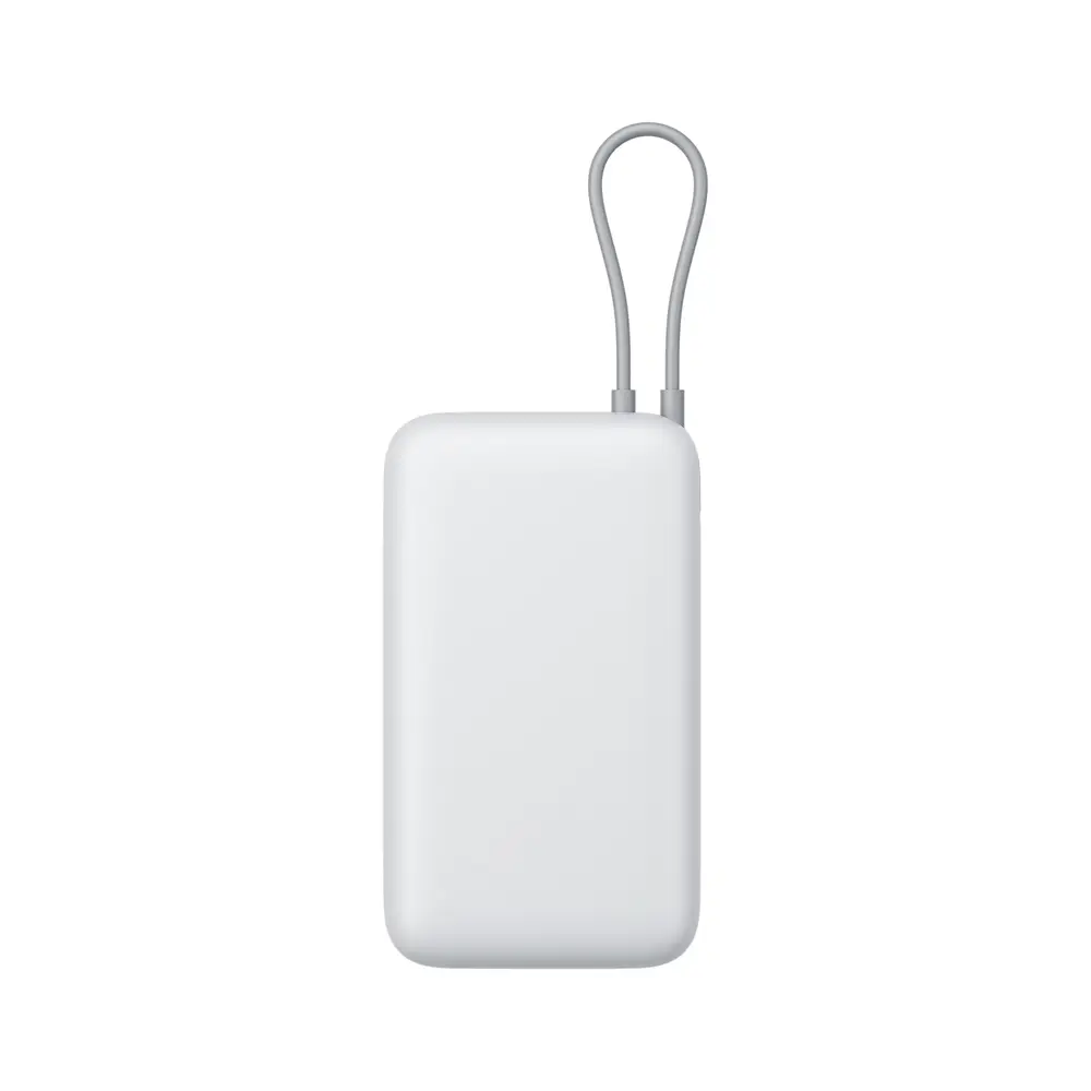 Xiaomi Power Bank 20000mAh (Integrated Cable) | 20000 mAh | Light Gray