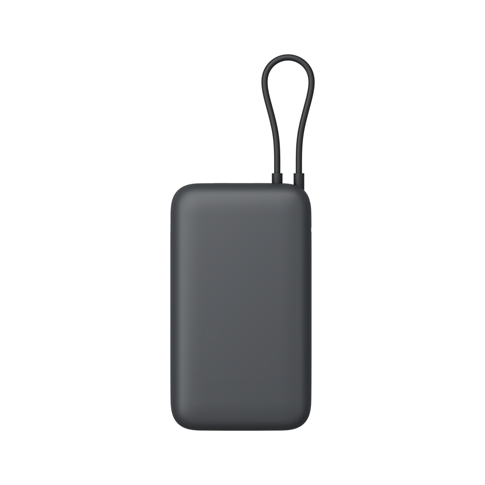 Xiaomi Power Bank 20000mAh (Integrated Cable) | 20000 mAh | Dark Gray