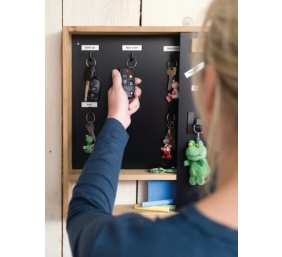 Dymo (S0721620) LetraTag Plastikinė etikečių juostelė, 12mm x 4m, Black on Yellow