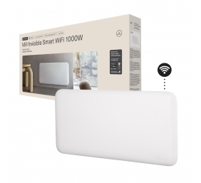 Mill Invisible Smart WiFi Heater | PA1000WIFI4 | Panel Heater | 1000 W | Suitable for rooms up to 12-16 m² | White | IPX4
