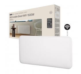 Mill Invisible Smart WiFi Heater | PA1500WIFI4 | Panel Heater | 1500 W | Suitable for rooms up to 18-22 m² | White | IPX4