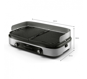 Philips HD6222/90 Table Grill, Black/Stainless Steel | Philips