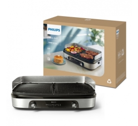 Philips HD6222/90 Table Grill, Black/Stainless Steel | Philips
