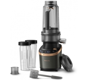 Philips Flip&amp;Juice HR3770/10 Kokteilinė su sulčiaspaudės funkcija, 2 L, 1500 W, Juoda/Vario