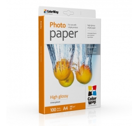 ColorWay Photo Paper, 100 sheets | 180 g/m² | A4 | High Glossy
