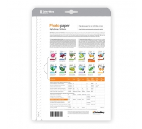ColorWay Photo Paper, 100 sheets | 180 g/m² | A4 | High Glossy