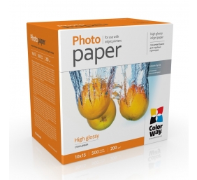 ColorWay Photo Paper, 500 sheets | High Glossy | 200 g/m² | 10x15