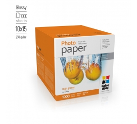 ColorWay Photo Paper, 1000 sheets | High Glossy | 230 g/m² | 10x15
