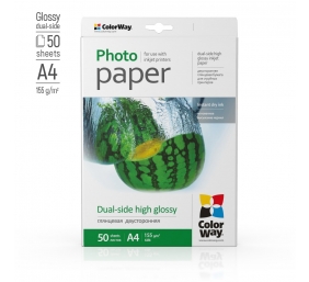 ColorWay Photo Paper, 50 sheets | 155 g/m² | A4 | Dual-side High Glossy