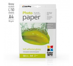ColorWay Photo Paper, 50 sheets | 135 g/m² | A4 | Glossy