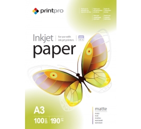ColorWay PrintPro Photo Paper, 100 sheets | Matte | 190 g/m² | A3