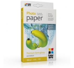 ColorWay Photo Paper, 50 sheets | 255 g/m² | 10x15 | Premium Semi-Glossy