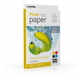 ColorWay Photo Paper, 50 sheets | Premium Semi-Glossy | 255 g/m² | A4