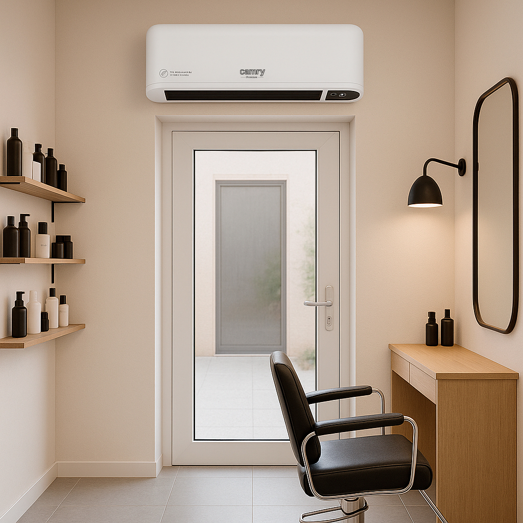Camry Air Curtain Heater with LED Display | CR 7753 | Air curtain | 2000 W | White | IP22