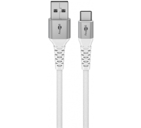 Goobay | USB-C to USB-A Supersoft Textile Cable with Metal Plugs | 74531