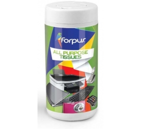 Drėgnos servetėlės biuro technikos valymui Forpus, (100 vnt.)