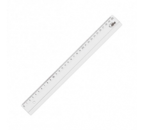 Liniuotė Forpus, plastikinė, skaidri, 30cm
