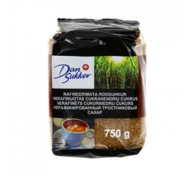 Cukrus Dan Sukker, rudas, cukranendrių, 750 g