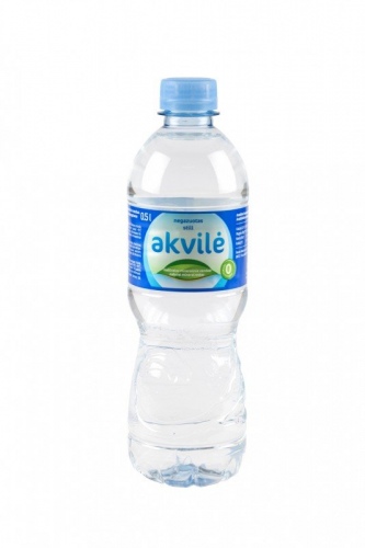 Mineralinis vanduo Akvilė, negazuotas, 0.5l (12vnt.) (kaina nurodyta su užstatu už tarą)
