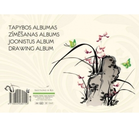 Tapybos albumas SMLT, A4, 160 g, klijuotas, (40)  0708-204