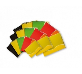 Bloknotas su spirale SMLT, A7, 50 lapų, langeliais