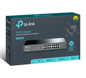 TP-LINK | Switch | TL-SG1016D | Unmanaged | Desktop/Rackmountable | 10/100 Mbps (RJ-45) ports quantity | 1 Gbps (RJ-45) ports quantity | SFP ports quantity | PoE ports quantity | PoE+ ports quantity | Power supply type External | month(s)