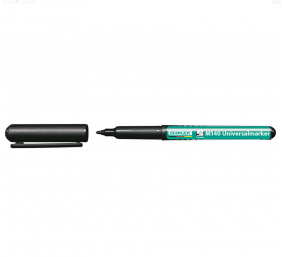Žymeklis permanentinis Stanger M140, 1 mm, apvali galvutė, juodas 1 vnt.