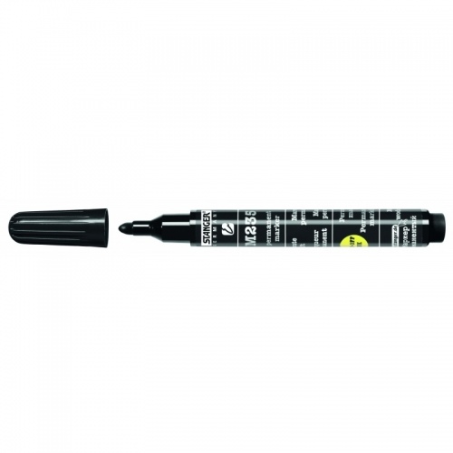 Žymeklis permanentinis Stanger 235, 1-3 mm, apvali galvutė, juodas 1 vnt.