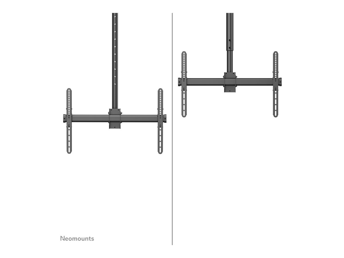Neomounts CL35-440BL16L Monitor/TV Mount Ceiling | Adjustable Height, Rotate, Tilt, Swivel | 37-70 " | Maximum weight (capacity) 50 kg | Black