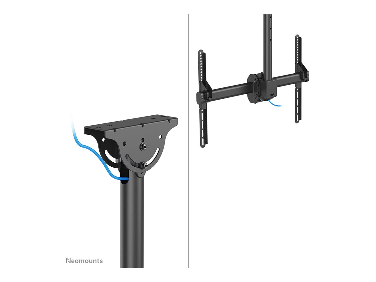 Neomounts CL35-440BL16L Monitor/TV Mount Ceiling | Adjustable Height, Rotate, Tilt, Swivel | 37-70 " | Maximum weight (capacity) 50 kg | Black