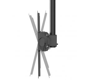 Neomounts CL35-440BL16L Monitor/TV Mount Ceiling | Adjustable Height, Rotate, Tilt, Swivel | 37-70 " | Maximum weight (capacity) 50 kg | Black