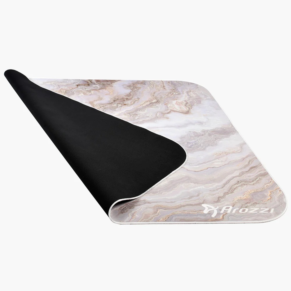 Arozzi Zona Square Floor Pad | White Marble