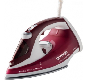 Gorenje | Steam Iron | SIH3000RBC | Steam Iron | 3000 W | Water tank capacity 350 ml | Continuous steam 40 g/min | Steam boost performance 105 g/min | Red/White