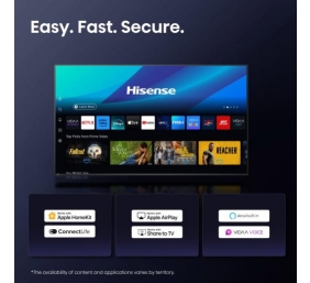 Hisense UHD Smart TV | 43A6Q | 43" | Smart TV | VIDAA OS | UHD | Black