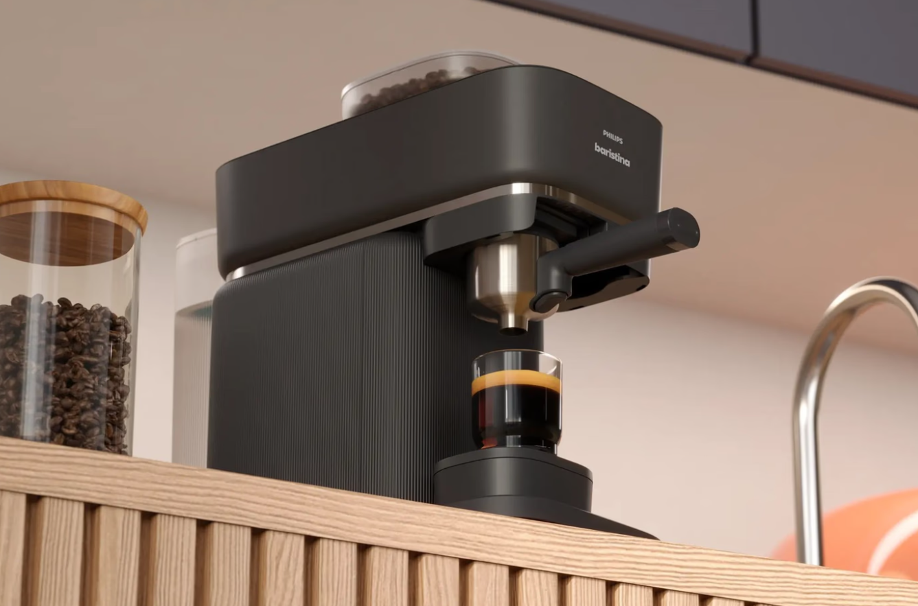 Philips Coffee maker | BAR300/60 Baristina | Pump pressure 16 bar | Semi-automatic | 122.8 W | Black